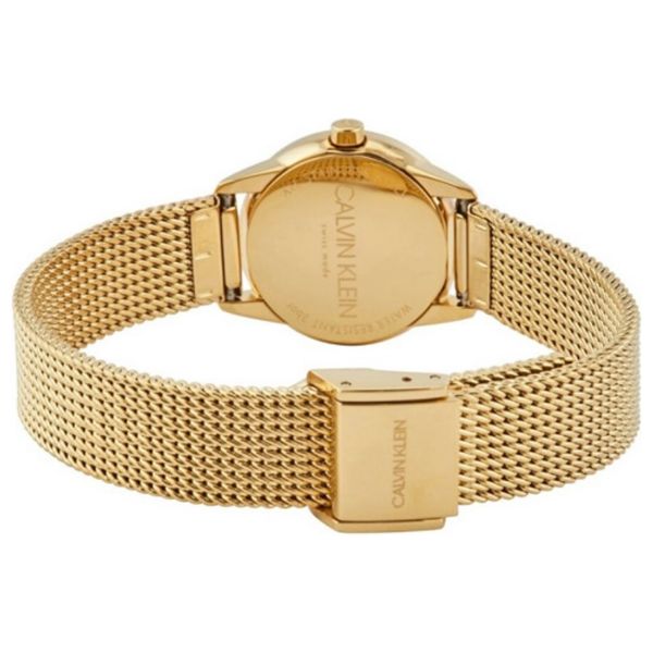  Calvin Klein Watch K3m23526 For Women - Analog Display, Stainless Steel Band - Gold 