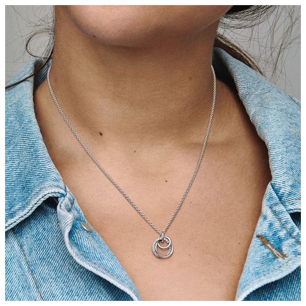  قلادة باندورا شكل حلقات - سيلفر 