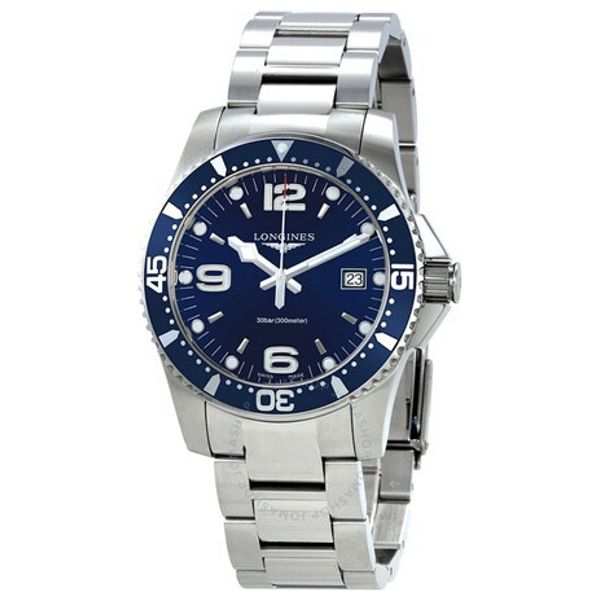  Longines Watch L37404966 For Men - Analog Display, Stainless Steel Band - Silver 