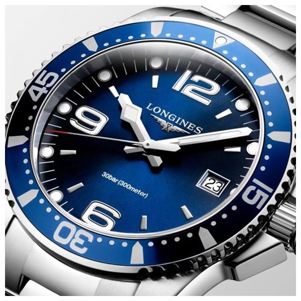  Longines Watch L37404966 For Men - Analog Display, Stainless Steel Band - Silver 