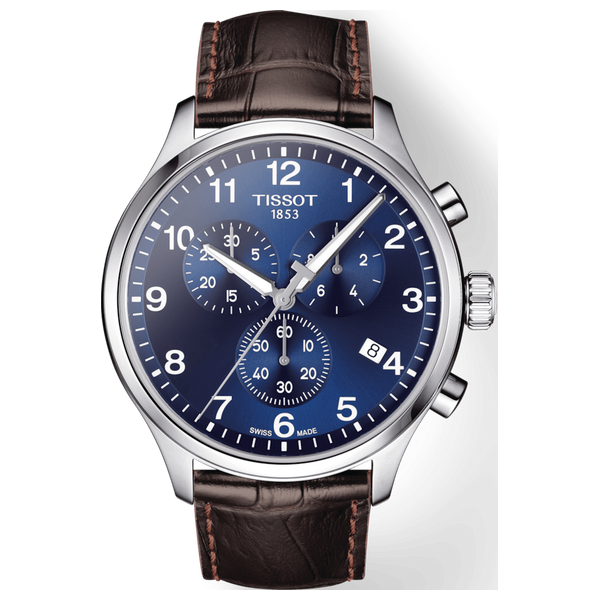  Tissot Watch t1166171604700 For Men - Analog Display, Leather Band - Brown 