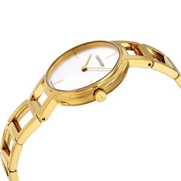  Calvin Klein Watch K8N23546 For Women - Analog Display, Stainless Steel Band - Gold 