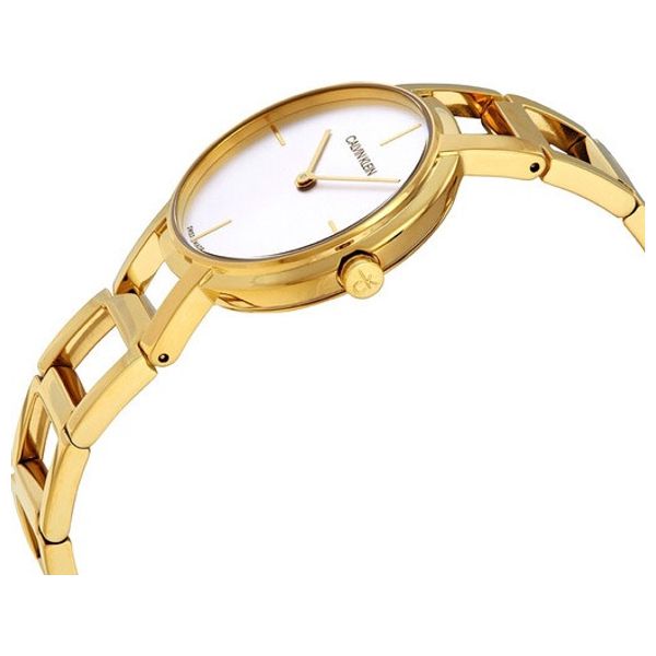  Calvin Klein Watch K8N23546 For Women - Analog Display, Stainless Steel Band - Gold 