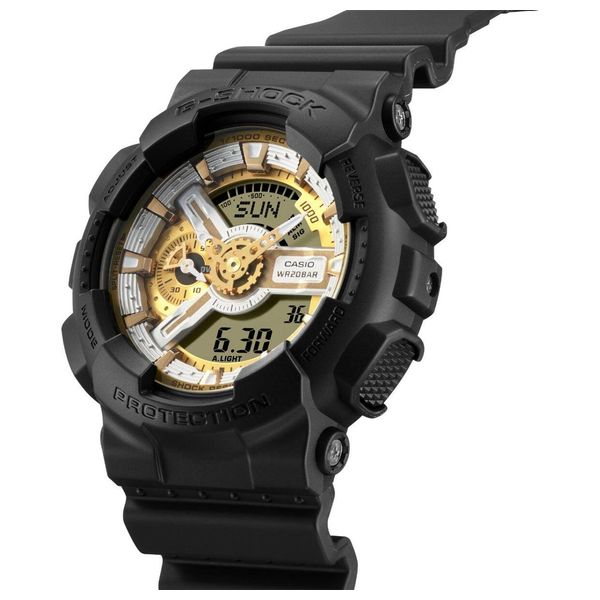  Casio Watch For Men - Analog Display, Resin Band - Black 