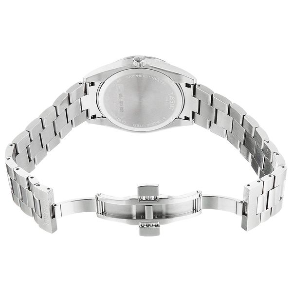  Tissot Watch T1274101104100 For Men - Analog Display, Stainless Steel Band - Silver 