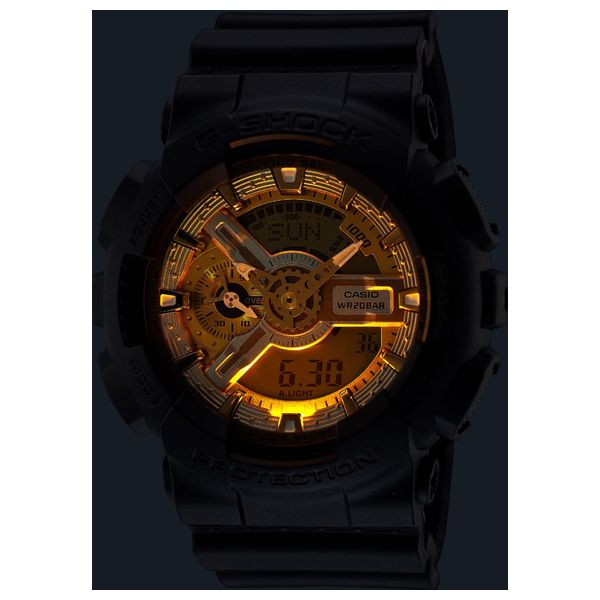  Casio Watch For Men - Analog Display, Resin Band - Black 