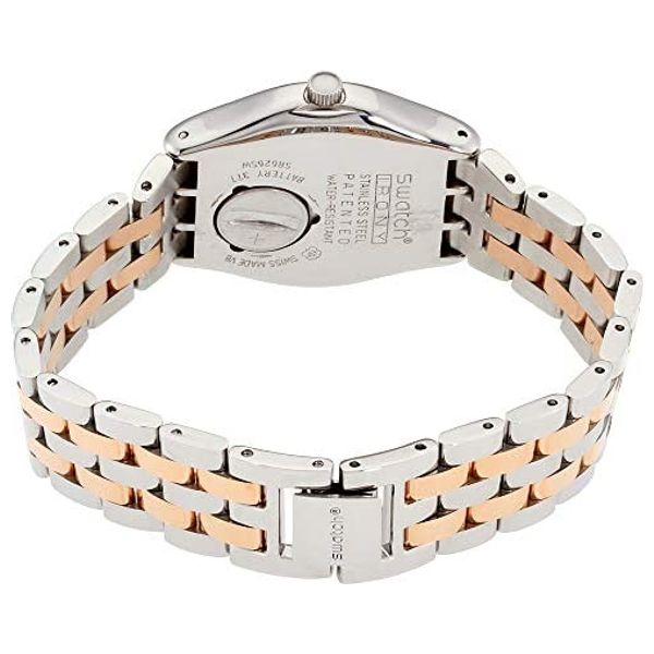  Swatch Watch YLS454G For Unisex - Analog Display, Stainless Steel Band - Silver 