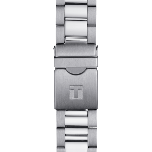  Tissot Watch T1204171105100 For Men - Analog Display, Stainless Steel Band - Silver 