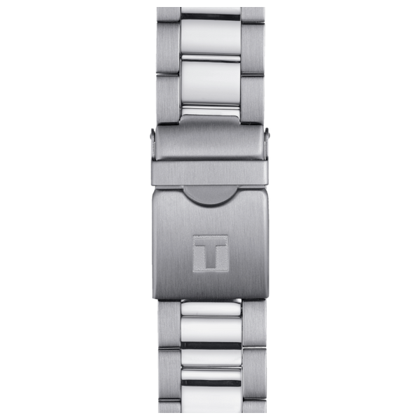  Tissot Watch T1204171105100 For Men - Analog Display, Stainless Steel Band - Silver 