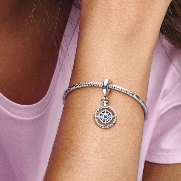  Pandora Compass Shape Women Bracelet - Silver 