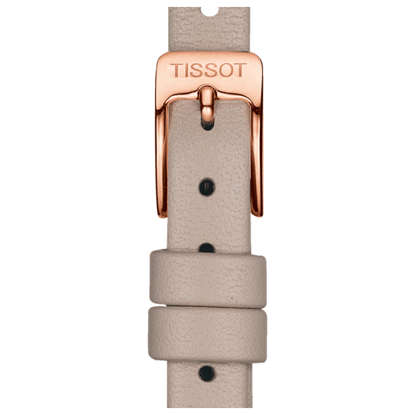  ساعة تيسوت للنساء T0581093603100 - عرض بعقارب, سوار من الجلد - وردي 