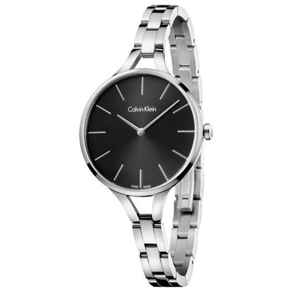  Calvin Klein Watch K7E23141 For Women - Analog Display, Stainless Steel Band - Silver 