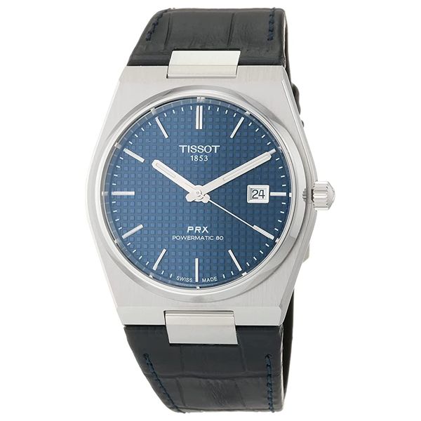  Tissot Watch T1374071604100 For Men - Analog Display, Leather Band - Black 