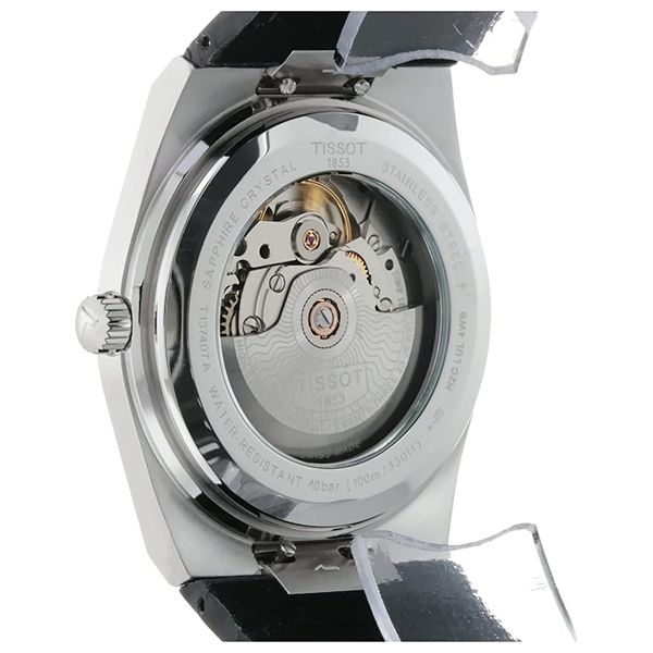  Tissot Watch T1374071604100 For Men - Analog Display, Leather Band - Black 