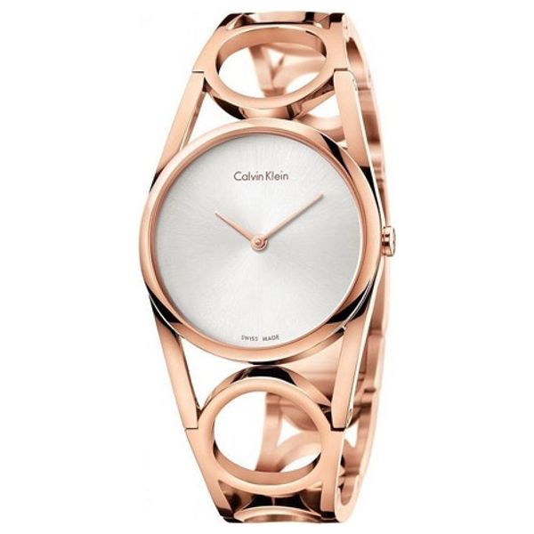 Elryan Calvin Klein Watch K5U2M646 For Women Analog Display Stainless Steel Band Gold