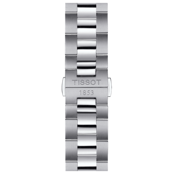  Tissot Watch T1294101103100 For Men - Analog Display, Stainless Steel Band - Silver 