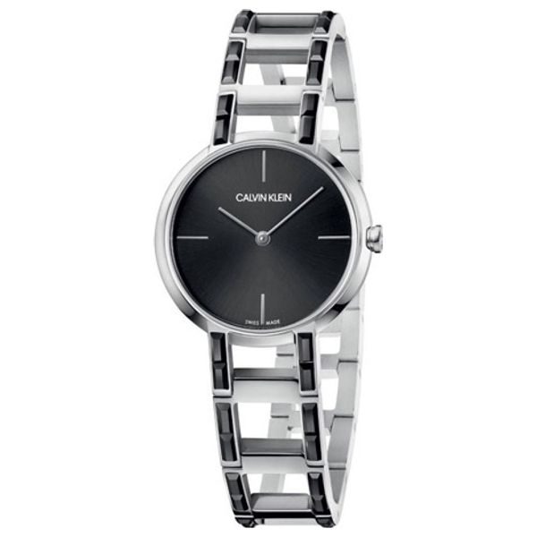  Calvin Klein Watch K8NX3UB1 For Women - Analog Display, Stainless Steel Band - Silver 