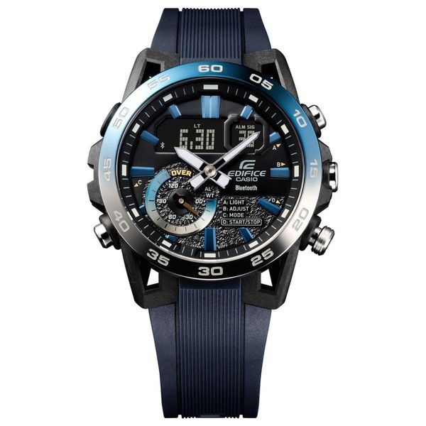 Casio Watch For Men - Analog Display, Resin Band - Blue 