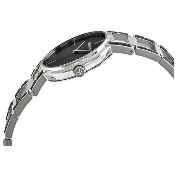  Calvin Klein Watch K8NX3UB1 For Women - Analog Display, Stainless Steel Band - Silver 