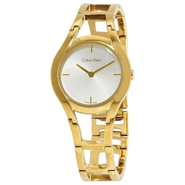  Calvin Klein Watch K6R23526 For Women - Analog Display, Stainless Steel Band - Gold 