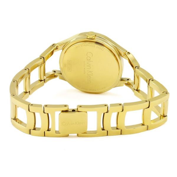  Calvin Klein Watch K6R23526 For Women - Analog Display, Stainless Steel Band - Gold 
