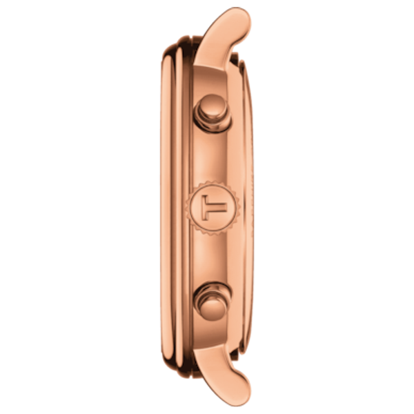  Tissot Watch t1224173603300  For Men - Analog Display, Leather Band - Brown 