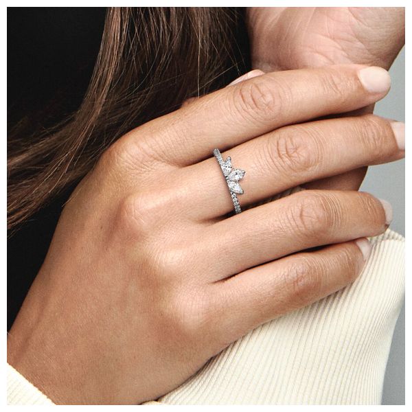  Pandora Circular Shape Women Ring - Silver 