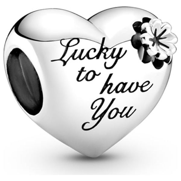  خرزة باندورا شكل قلب - سلفر 