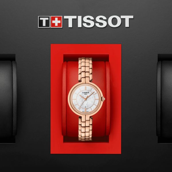  Tissot Watch T0942103311101 For Women - Analog Display, Stainless Steel Band - Bronze 
