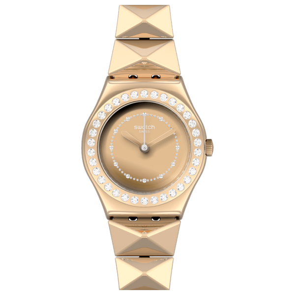 Swatch watch women's gold shop