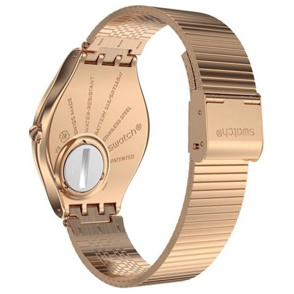  Swatch Watch SYXG101GG For Unisex - Analog Display, Stainless Steel Band - Bronze 