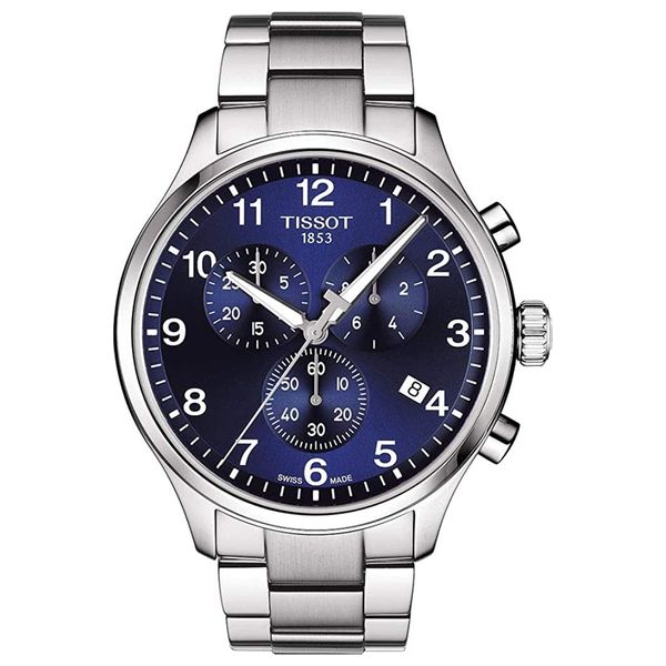  Tissot Watch T1166171104701 For Men - Analog Display, Stainless Steel Band - Silver 