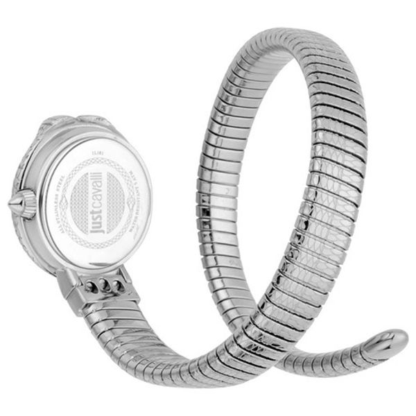  Just Cavalli Watch JC1L161M0015 For Women - Analog Display, Stainless Steel Band - Silver 