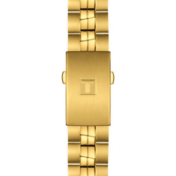  ساعة تيسوت للرجال T1014103303100 - عرض بعقارب, سوار من ستانلس ستيل - ذهبي 