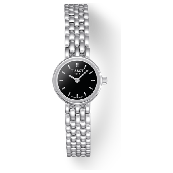  ساعة تيسوت للنساء T0580091105100 - عرض بعقارب, سوار من ستانلس ستيل - رمادي 