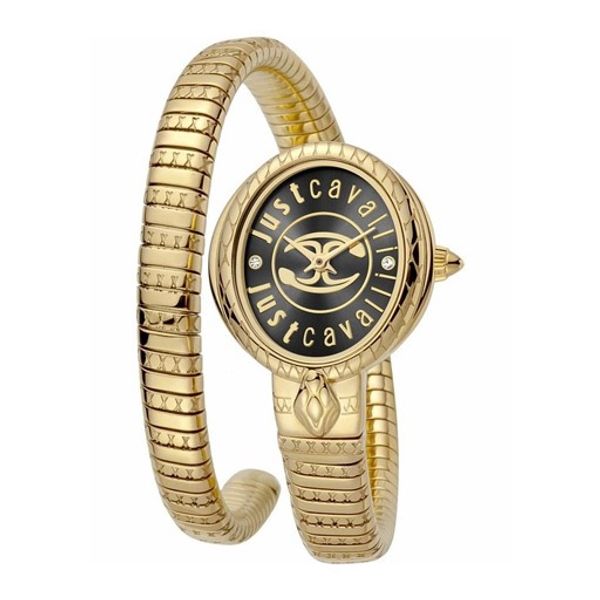  Just Cavalli Watch JC1L152M0035 For Women - Analog Display, Stainless Steel Band - Gold 