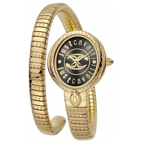  Just Cavalli Watch JC1L152M0035 For Women - Analog Display, Stainless Steel Band - Gold 