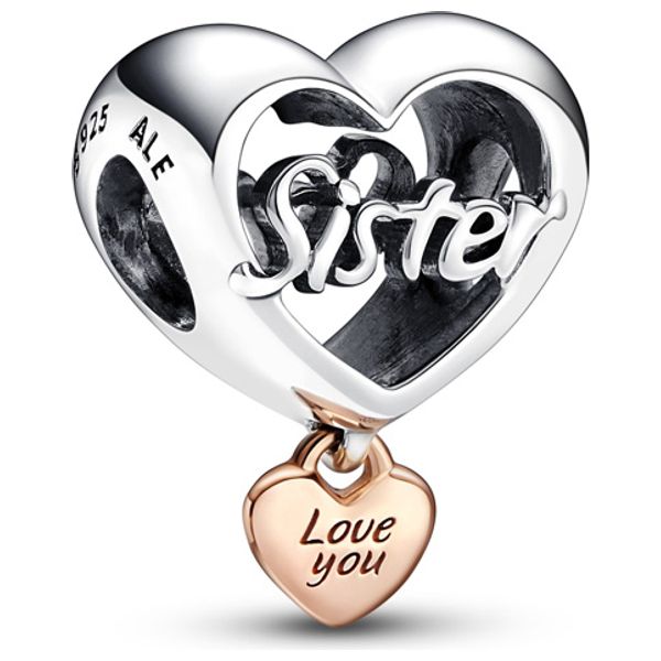  ميدالية باندورا شكل قلب - سلفر 