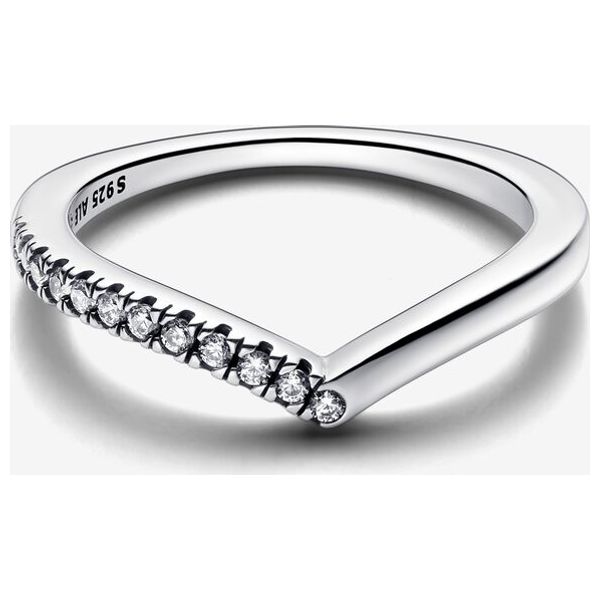  خاتم نسائي باندورا شكل مدبب - سلفر 