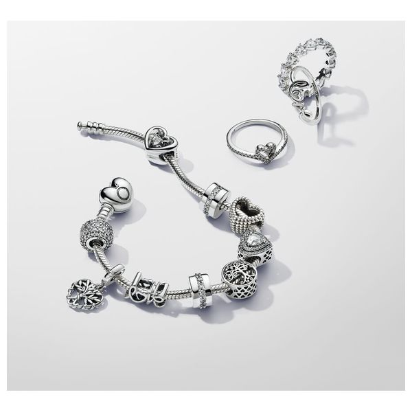  Pandora Heart Shape Women Bracelet - Silver 