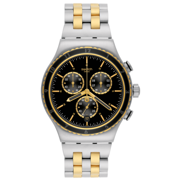  ساعة سواتج للرجال YVS403G - عرض بعقارب, سوار من ستانلس ستيل - سلفر 