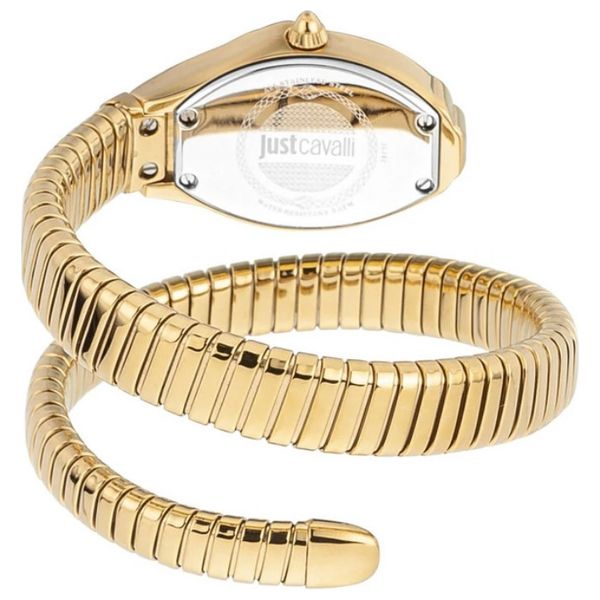  ساعة جست كافالي للنساء 1Jc1L182m0015 - عرض بعقارب, سوار من ستانلس ستيل - ذهبي 