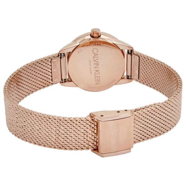  Calvin Klein Watch K3m23u26 For Women - Analog Display, Stainless Steel Band - Rose Gold 