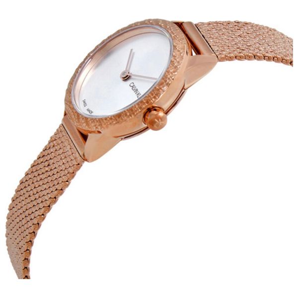  Calvin Klein Watch K3m23u26 For Women - Analog Display, Stainless Steel Band - Rose Gold 