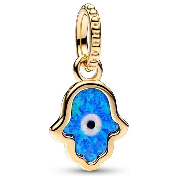  ميدالية باندورا شكل اليد - ذهبي 