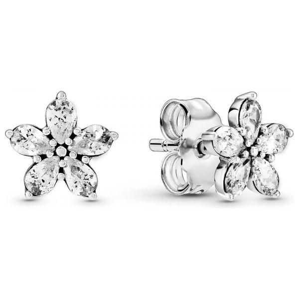  Pandora Snowflake Shape Earrings 