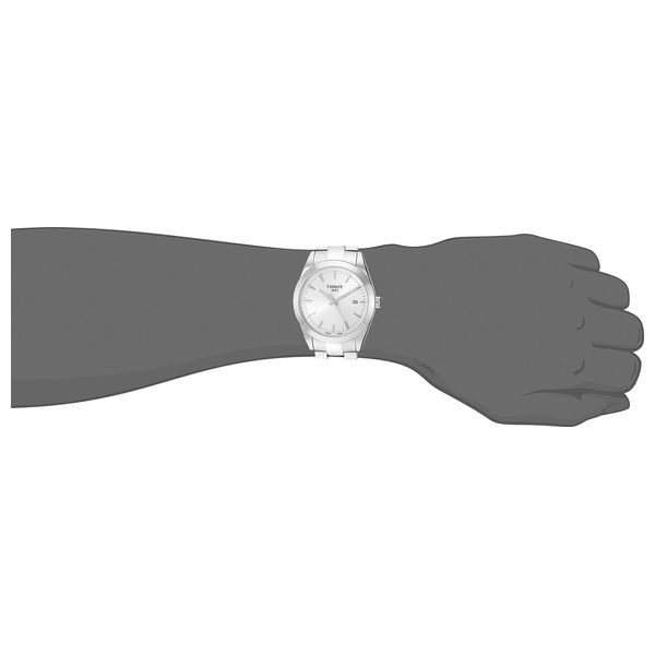  Tissot Watch T1274101103100 For Men - Analog Display, Stainless Steel Band - Silver 
