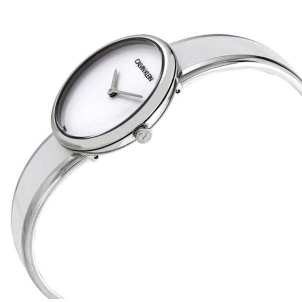  Calvin Klein Watch K4e2n116 For Women - Analog Display, Stainless Steel Band - Silver 
