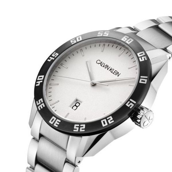  Calvin Klein Watch K9R31C46 For Men - Analog Display, Stainless Steel Band - Silver 