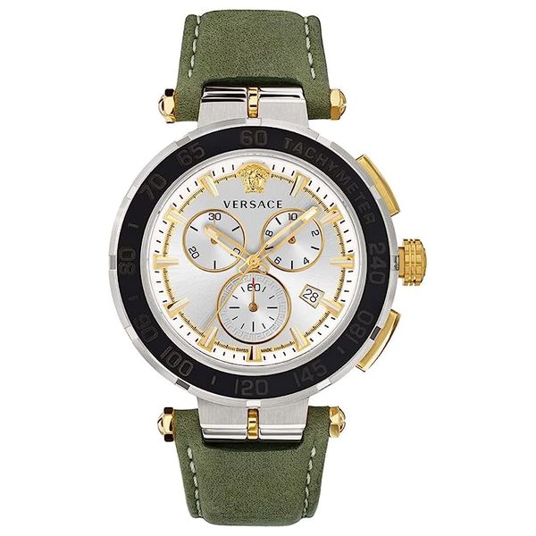 Elryan Versace Watch VEPM00220 For Men Analog Display Leather